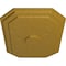 Ekena Millwork Felix Ceiling Medallion, Hand-Painted Pharaohs Gold, 25 1/4"W x 17 1/4"H x 1 3/4"P CM25FEPGS - alternate 3